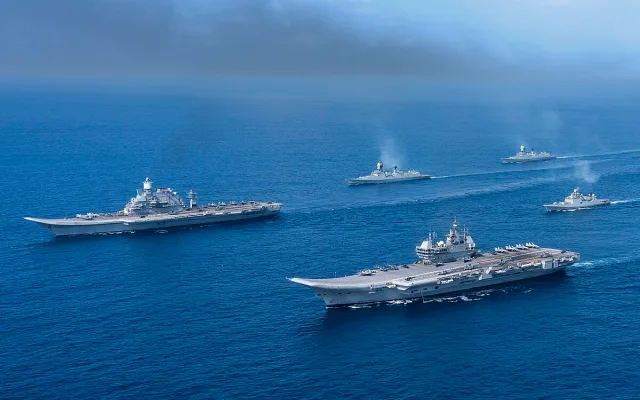 INS_Vikrant_(R11)_and_INS_Vikramaditya_(R33)_with_the_carrier_battle_group
